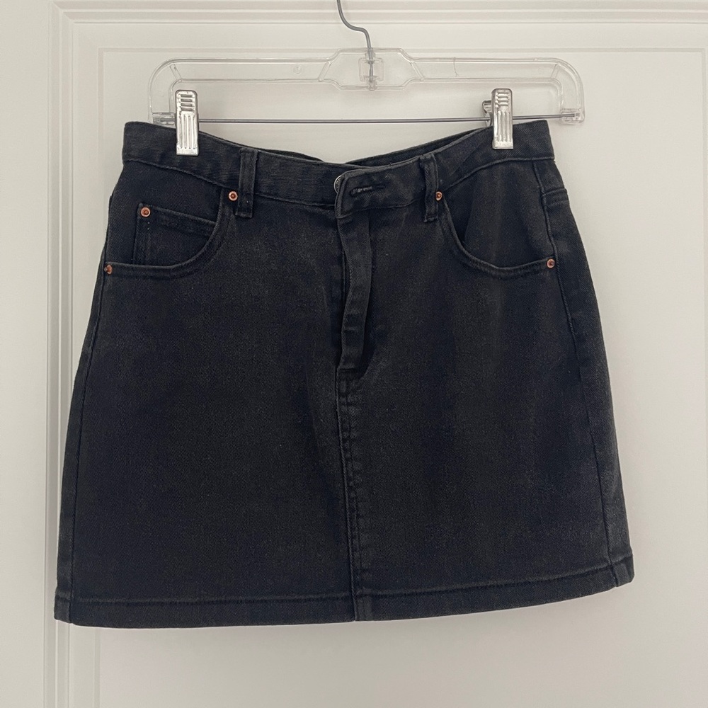 Glassons Black Denim Skirt